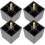 Square Furniture Legs Replacement Multipurpose Simple Design Legs 4pcs 1