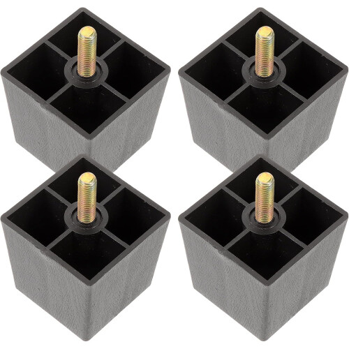 Square Furniture Legs Replacement Multipurpose Simple Design Legs 4pcs