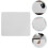 20 τεμάχια κενά Mouse Pad Sublimation 18X22 εκ. Λευκό λαστιχένιο χαλάκι γραφείου 1
