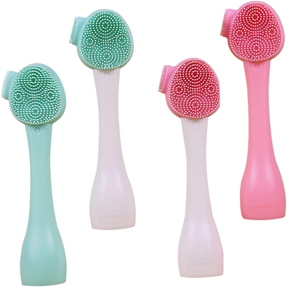 Hkhbjs 4Pcs Silicone Facial Cleansing Brush Skin Care Brush For Face Massage Exfoliating