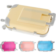 4 stuks miniatuur kofferdoosjes voor nepwimpers, kleine plastic make-up opbergdoosjes
