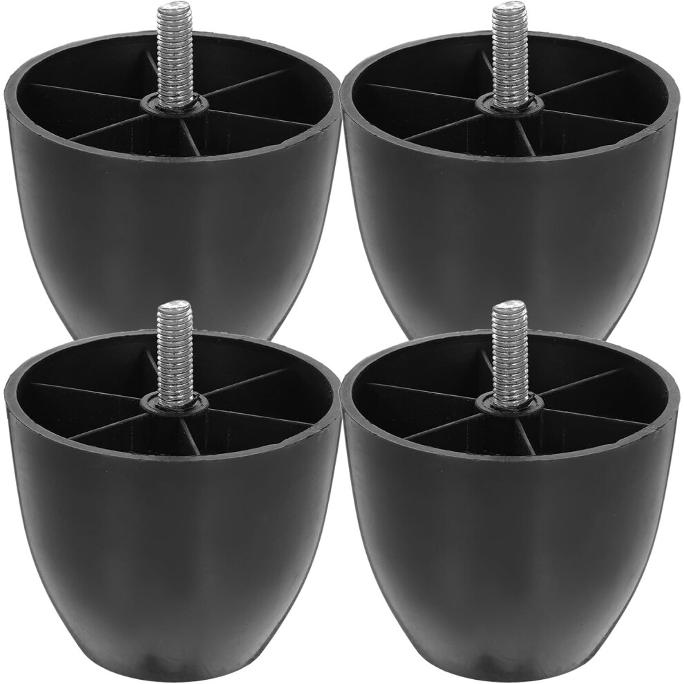 4Pcs Furniture Replacement Legs For Chair And Cabinet, Sturdy Zinc Alloy And Plastic Sofa Feet 5455468322747