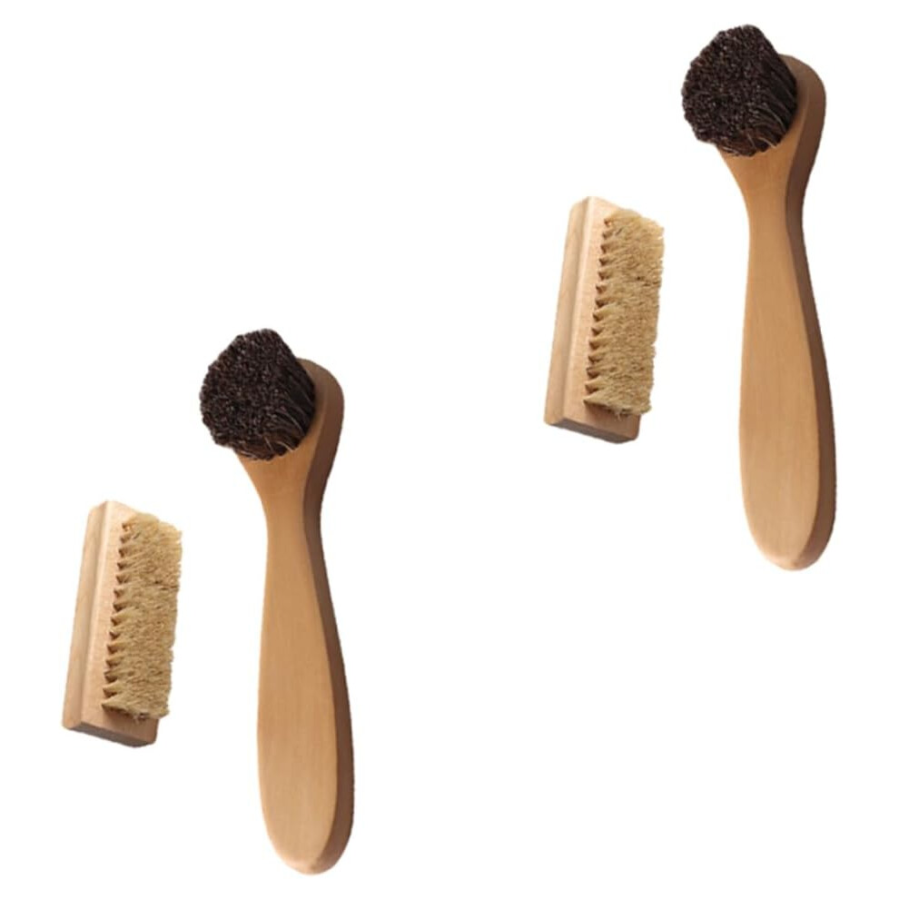 Hkhbjs 4Pcs Reliable Hand And Nail Brush Wooden Pig Bristles Cleaning Brush Dishwasher Grout Cleaning Utensils