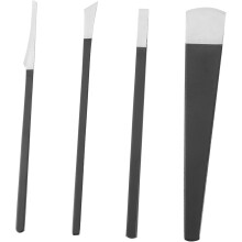 4-delige pedicure voetvijl, voetpeeling, hielschraper, puimsteenverwijderaar voor eelt.