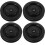 4pcs Nylon Bearing Pulley Wheel Iron- Equipment Replacement 1