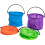 4pcs Foldable PVC Small Buckets Lightweight and Portable Water Containers 1