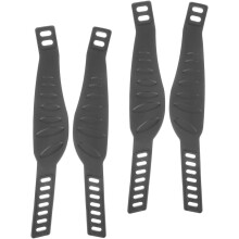 4Pcs Adjustable Bicycle Pedal Straps with Heavy Duty Black Nylon, Universal Fit