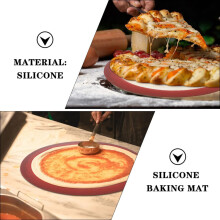 Tapis de cuisson en silicone, accessoire de cuisine, antiadhésifs, réutilisables, lot de 2 plaques de cuisson rondes