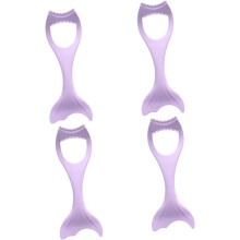 4 piezas de delineador de ojos de silicona, herramienta multifunción para maquillaje de ojos, portátil.