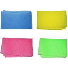 4-teiliges Set aus Peeling-Badetüchern und Rückenwaschhandtüchern aus Nylon in verschiedenen Farben