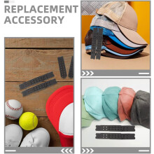 Boucle de casquette en plastique à pression, rallonge, couleur foncée, 14 trous, double rangée, accessoire de rechange facile à installer