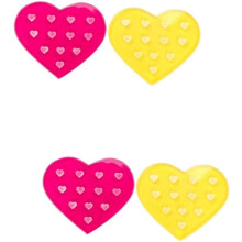4 Glaspaletten für Wimpernverlängerungen, Wimpernpads-Organizer, Applikationspads für Wimpernverlängerungen