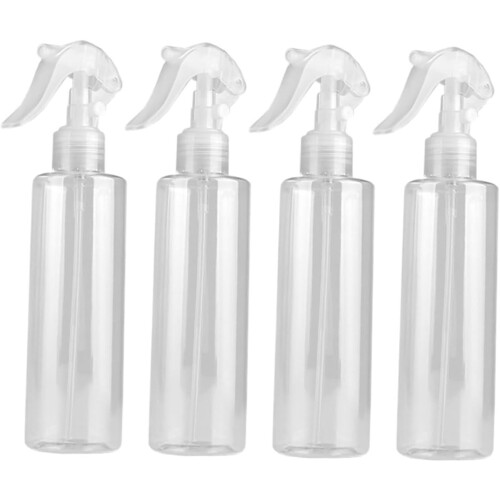 4Pcs 200Ml Water Spray Bottle Set, Refillable Plastic Spray Bottles