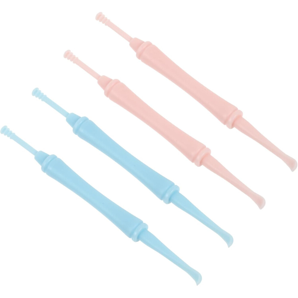 Hkhbjs 4Pcs Double-Head Spiral Ear Wax Tools Ear Picks Multipurpose Earwax Cleaning Kit