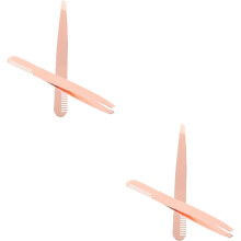 4-teiliges Set Augenbrauenpinzetten mit Kammaufsatz für präzises Augenbrauenformen – professionelle Beauty-Tools