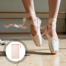 2Pcs Ballet Shoe Drawstring Bags 11"X6" Breathable Mesh Pointe Shoe Storage Pouches Portable Organizer