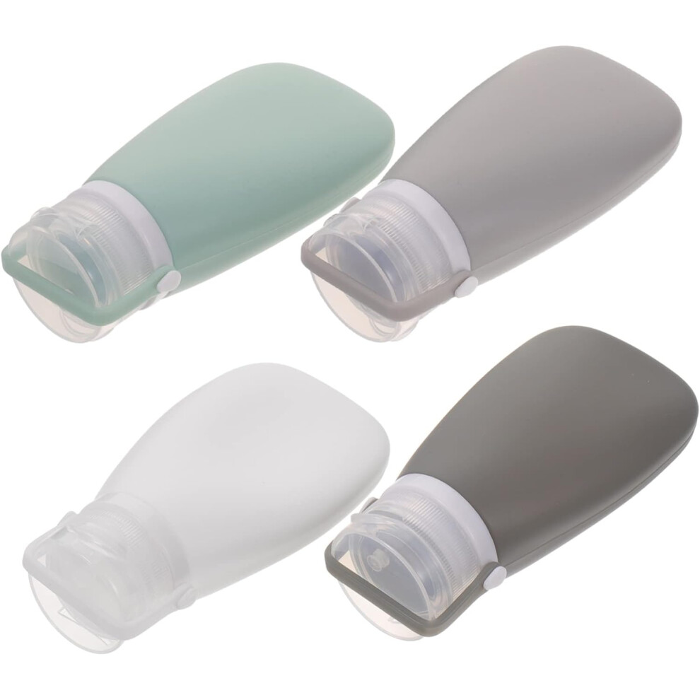 Hkhbjs 4Pcs Leakproof Silicone Bottle Small Cosmetic Sub Bottles Toiletries Portable Lotion For Travel Toiletry Containers Travel