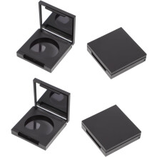 4er-Packung schwarze Rouge- und Lidschattendosen, leere Boxen zur Aufbewahrung von Kosmetikartikeln und Make-up