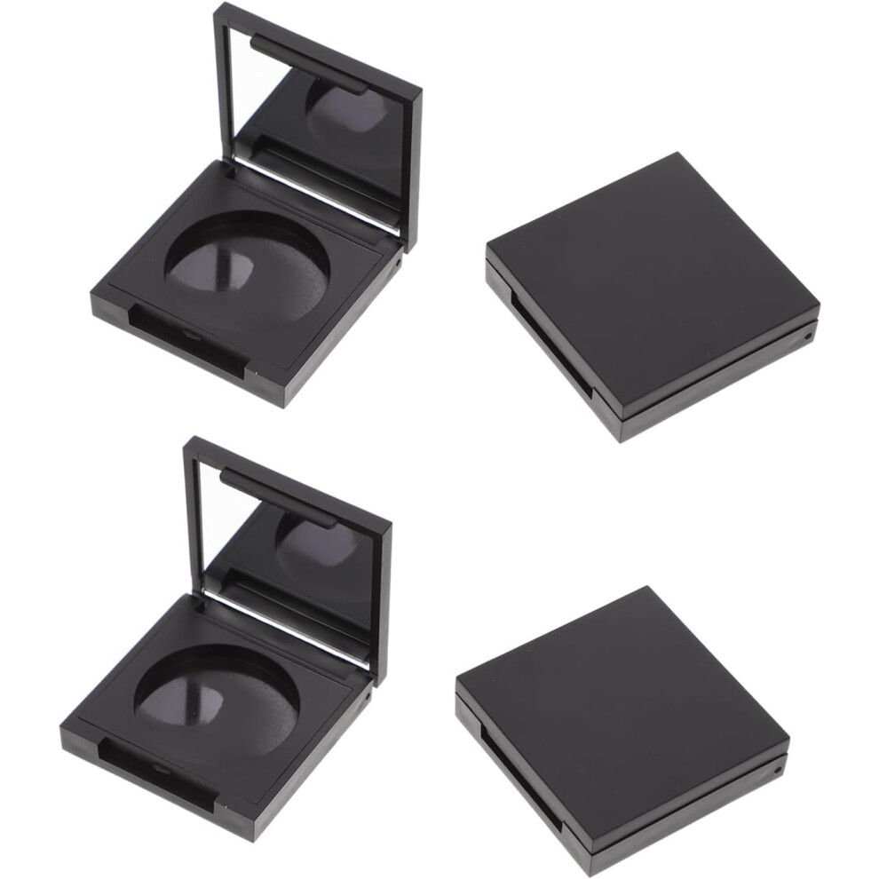 Hkhbjs Black 4Pcs Blush Box Eyeshadow Cases Empty Box For Cosmetic Containers And Makeup Storage