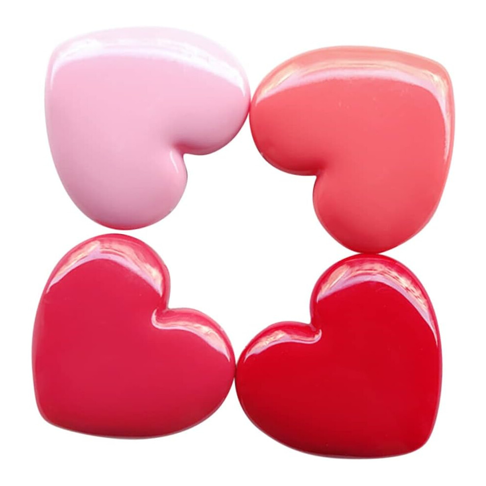 Hkhbjs 4Pcs Heart Shape Refillable Lipstick Box Case For Beauty Cosmetic Empty Travel Containers