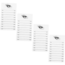 4-teiliges Acryl-Wimpernverlängerungstablett mit stabilem Ständer, handlichem Wimpernhalter, Paletten-Displaybrett
