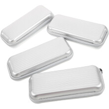 4er-Pack tragbare Brillenetuis mit Reißverschluss aus weichem Material für Brillen und Sonnenbrillen