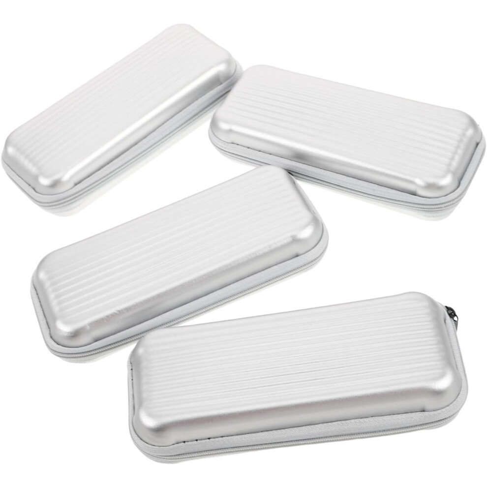 Hkhbjs 4Pcs Portable Glasses Case Zipper And Soft Material For Eyeglass And Sunglasses