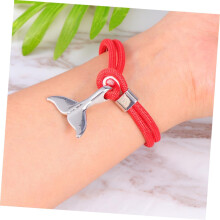 2er-Set Walflossen-Überlebensseil-Armbänder für Damen und Herren, nautische Charme-Armbänder