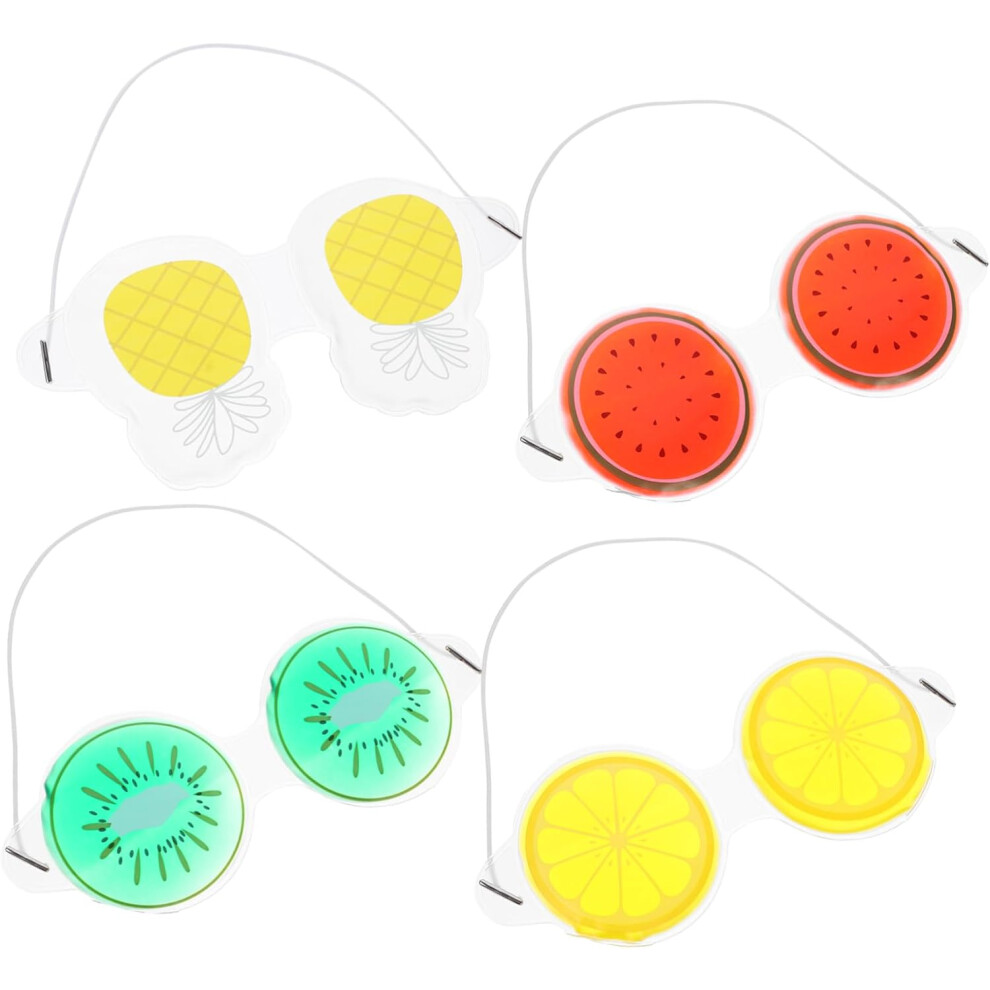 Hkhbjs 4Pcs Portable Decorative Eye Masks Gel Eye Pads Household For Travel Sleep Aid