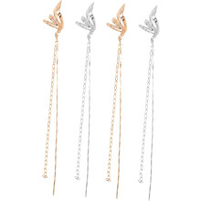 4er-Set Clip-Ohrringe, Elfenohrringe, Ohrklemmen, Kettenanhänger, Schmuck für Damen, Party, Hochzeit, minimalistisch, feenhaft