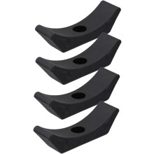 kpl muovisia käsipainosatuloja 140 mm, vaihdettavat käsipainotelineet, telinetarvikkeet, musta