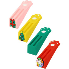 4 Stück hohe Türstopper-Sicherheitskeil aus robustem PVC mit schlichtem Design und feiner Verarbeitung