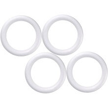 4er-Set Schaumstoff-Kranzringe (300 mm) für DIY-Bastelarbeiten, handgefertigte runde Ringform