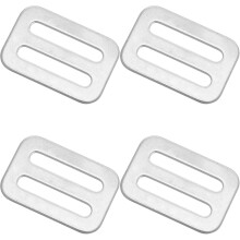 Stück D-Ring-Halter für Tauchgürtel aus Edelstahl 316, Bleigewichts-Befestigungsclips, Gurtband-Schieberstopper, Silber
