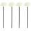 Lot de 4 bâtonnets diffuseurs de parfum en forme de fleur, en rotin et PE. 1