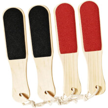 4pcs Double-sided Wood Foot Files Callus Remover Pedicure Fil