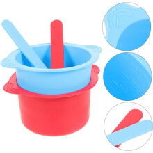 Lot de 2 bols chauffe-cire en silicone, design antiadhésif pour un nettoyage facile