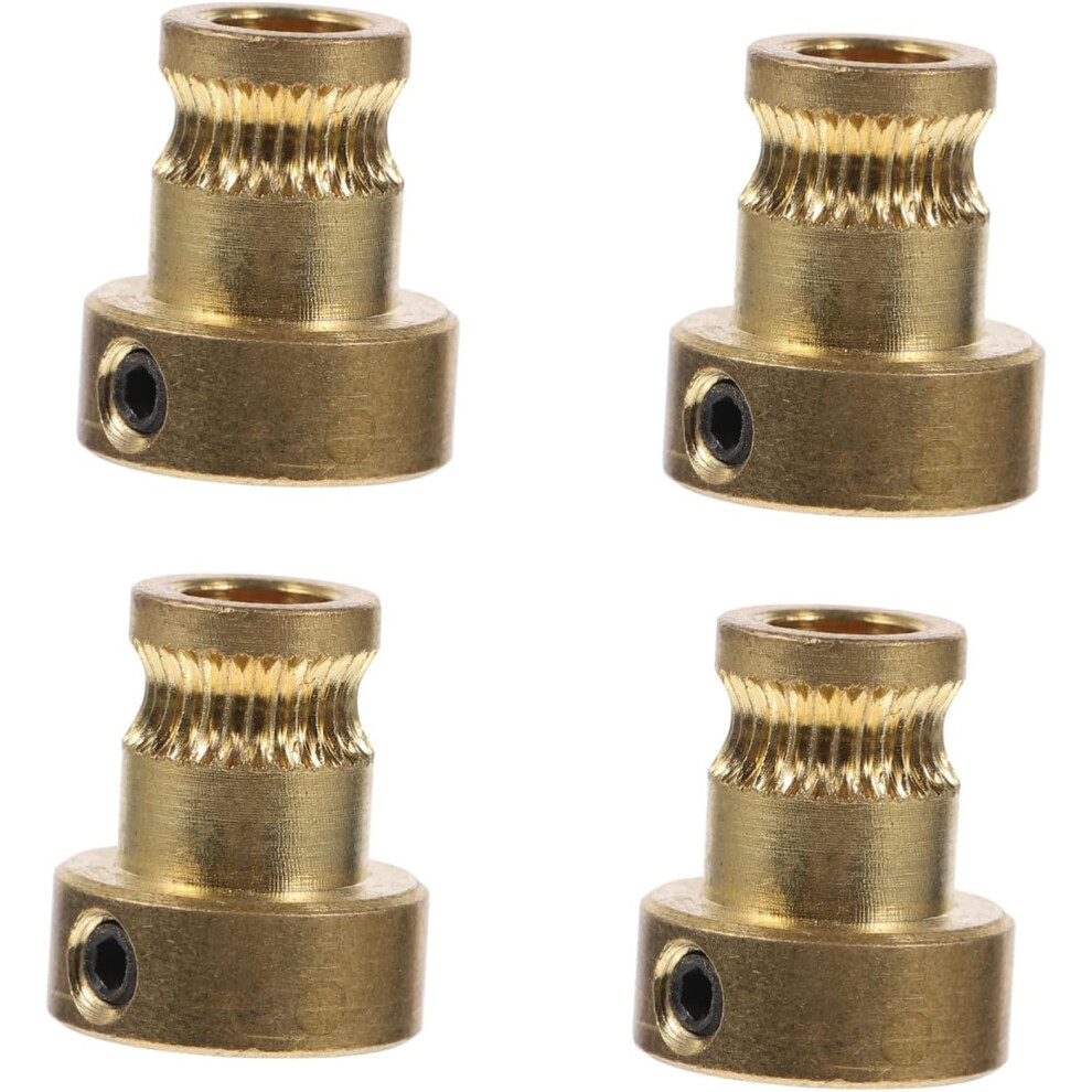 4Pcs Printing Feed Wheel Brass Drive Gear For Printer Brass Extruder Wheel Feeding Gear Replacement Parts 5455468950872
