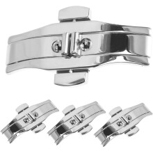 4pcs aço borboleta implantação fecho relógio banda fivela substituição f