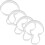 Mushroom Cookie Cutter Set Easy to Use and Safe Without Scratching Hands 4pcs 1