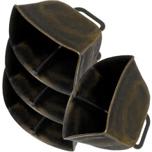 Stück Vintage-Metall-Kuhglocken, große antike Bronze-Mini-Bastelglocken, Schafglocken, Hängeornamente