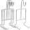 4pcs Coffee Mug and Tea Cup Stand Holder Rack with Saucer Display 1