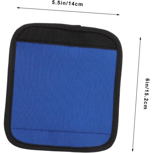 2pcs Luggage Handle Wraps Neoprene Soft Grip Covers Blue Enhance Functionality Personalize Luggage 1