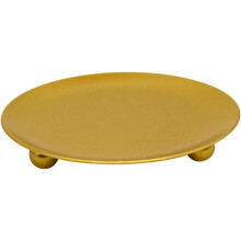 4er-Set Kerzenständer-Ornamente, goldfarbene Teelichthalter, Tablett, Kerzenständer, dekorativ