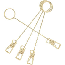 4 Stück Metall-Doppelkopf-Memo-Clips, Kartenhalter, multifunktionale Foto- und Notizklammern, Tischnummernhalter