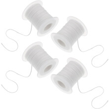 4 Rollen handgefertigtes Kerzenmaterial, Baumwolldocht für die Kerzenherstellung, geflochtene Dochte pro Rolle und Laternendekoration
