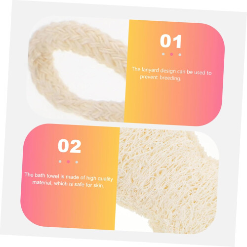 2er-Pack Luffa-Badetücher für Jungen und Mädchen, doppelseitig, mit Peelingfunktion 1