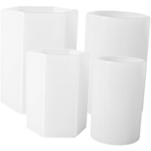 4-teiliges Silikon-Kerzenform-Set, sechseckiger Zylinder, DIY-Kerzenform