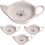 4pcs Teapot Shape Ceramic Tea Bag Organizers Reusable Delicate Teabag Coasters 1