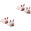 4pcs Bunny Shape Ceramic Chopstick Rest Stand Spoon Holder Fork Rest Holder 1